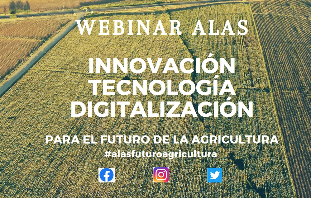 ALAS organiza el webinar: Innovación, tecnología y digitalización para el futuro de la agricutura en España
