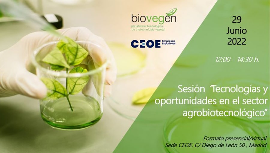 Sesión Biovegen “Tecnologías y oportunidades en el sector agrobiotecnológico”